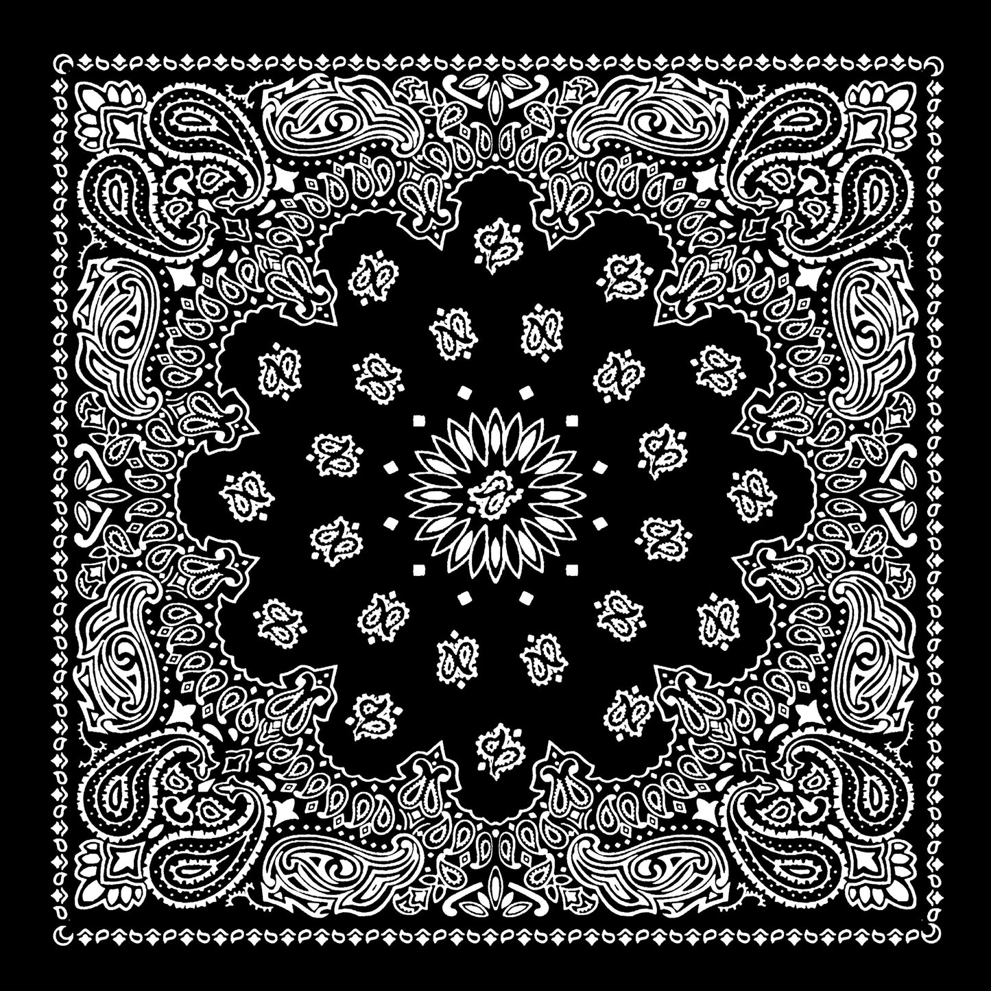 Unisex Soft Breathable Mul Cotton Digital Printed Bandanas (50CM X 50CM)