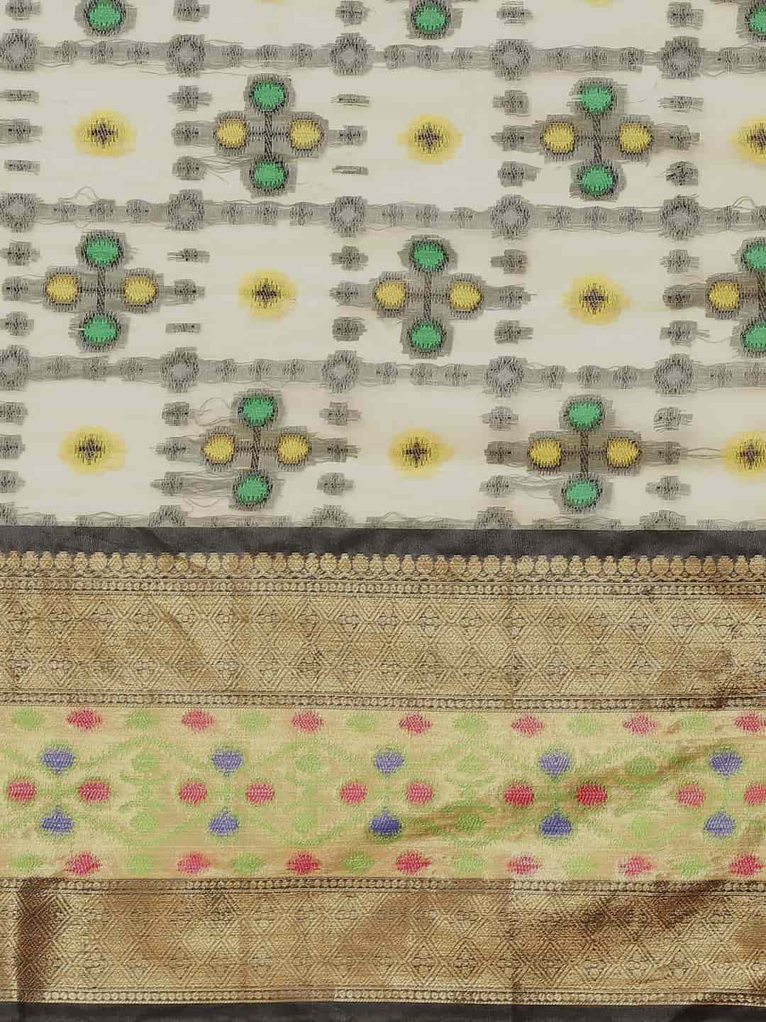 Ikat Woven Design Saree