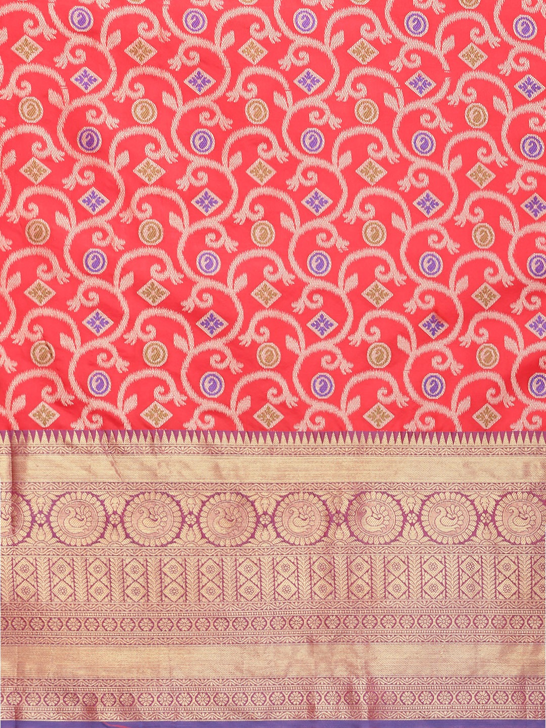 Ikat Woven Design Saree