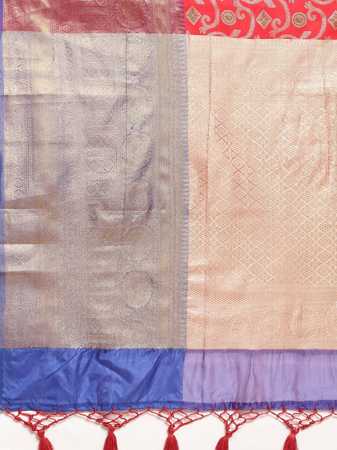 Ikat Woven Design Saree