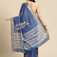 Soft Silk Floral Printed Zari Woven Border Saree