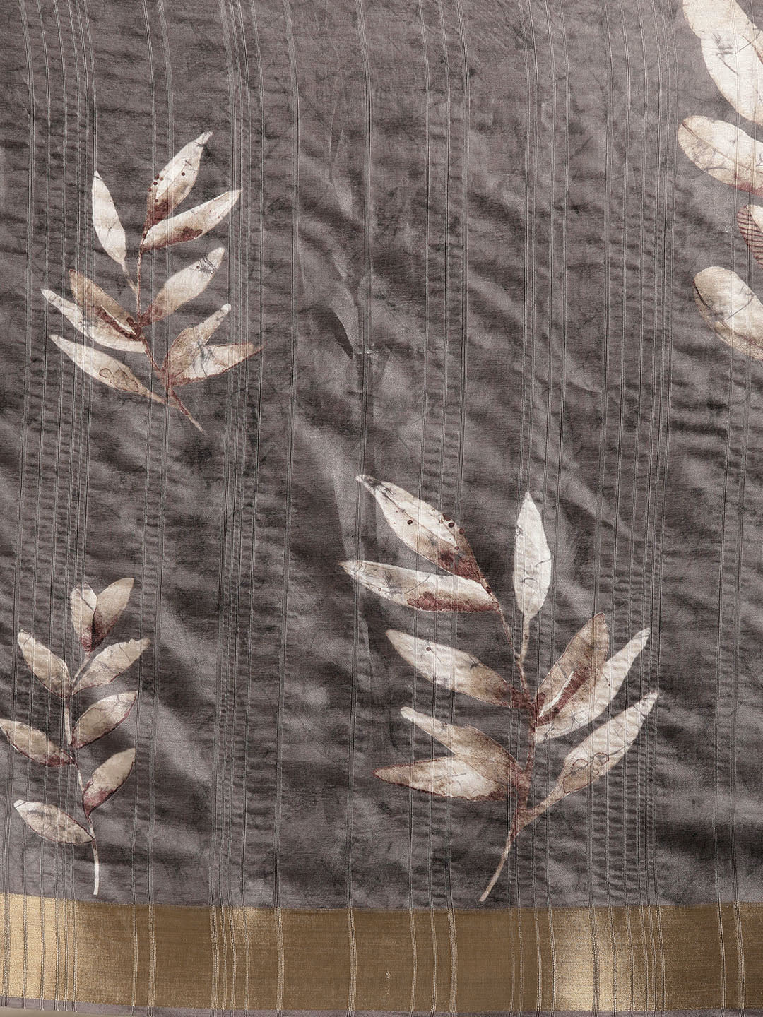 Soft Silk Floral Printed Zari Woven Border Saree