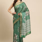 Soft Silk Floral Printed Zari Woven Border Saree