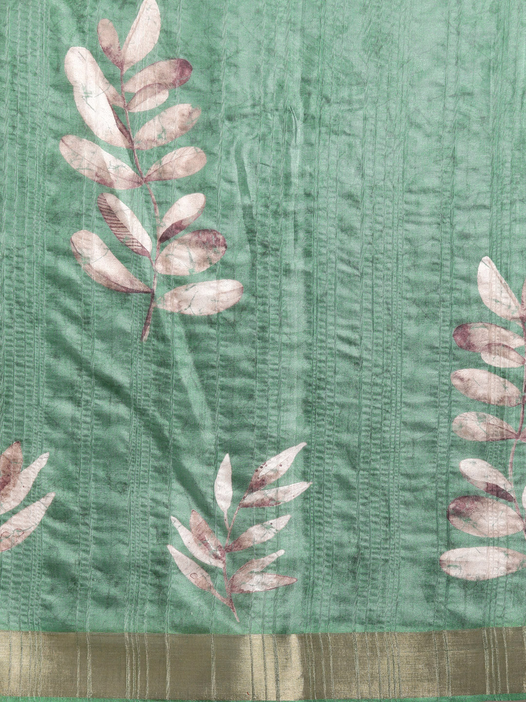 Soft Silk Floral Printed Zari Woven Border Saree