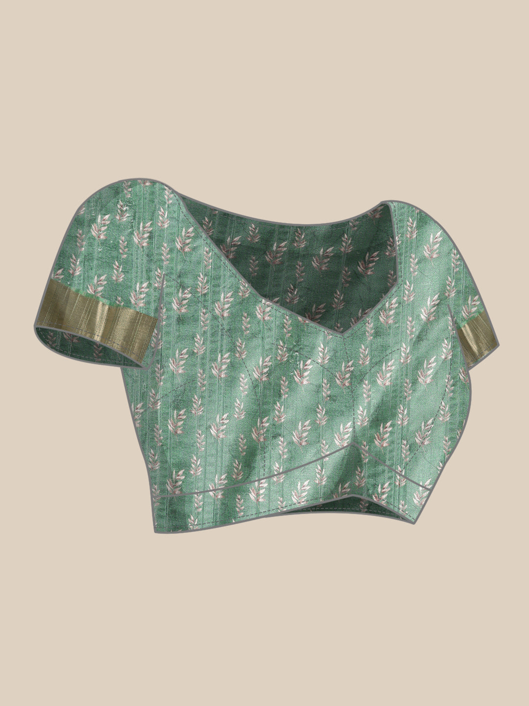 Soft Silk Floral Printed Zari Woven Border Saree