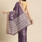 Soft Silk Floral Printed Zari Woven Border Saree