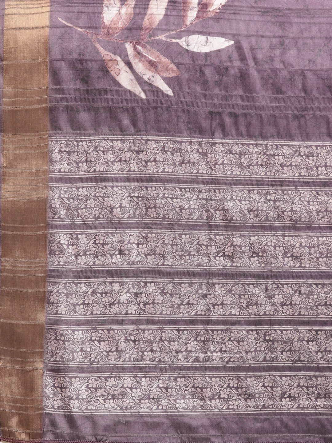 Soft Silk Floral Printed Zari Woven Border Saree