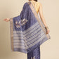 Soft Silk Floral Printed Zari Woven Border Saree