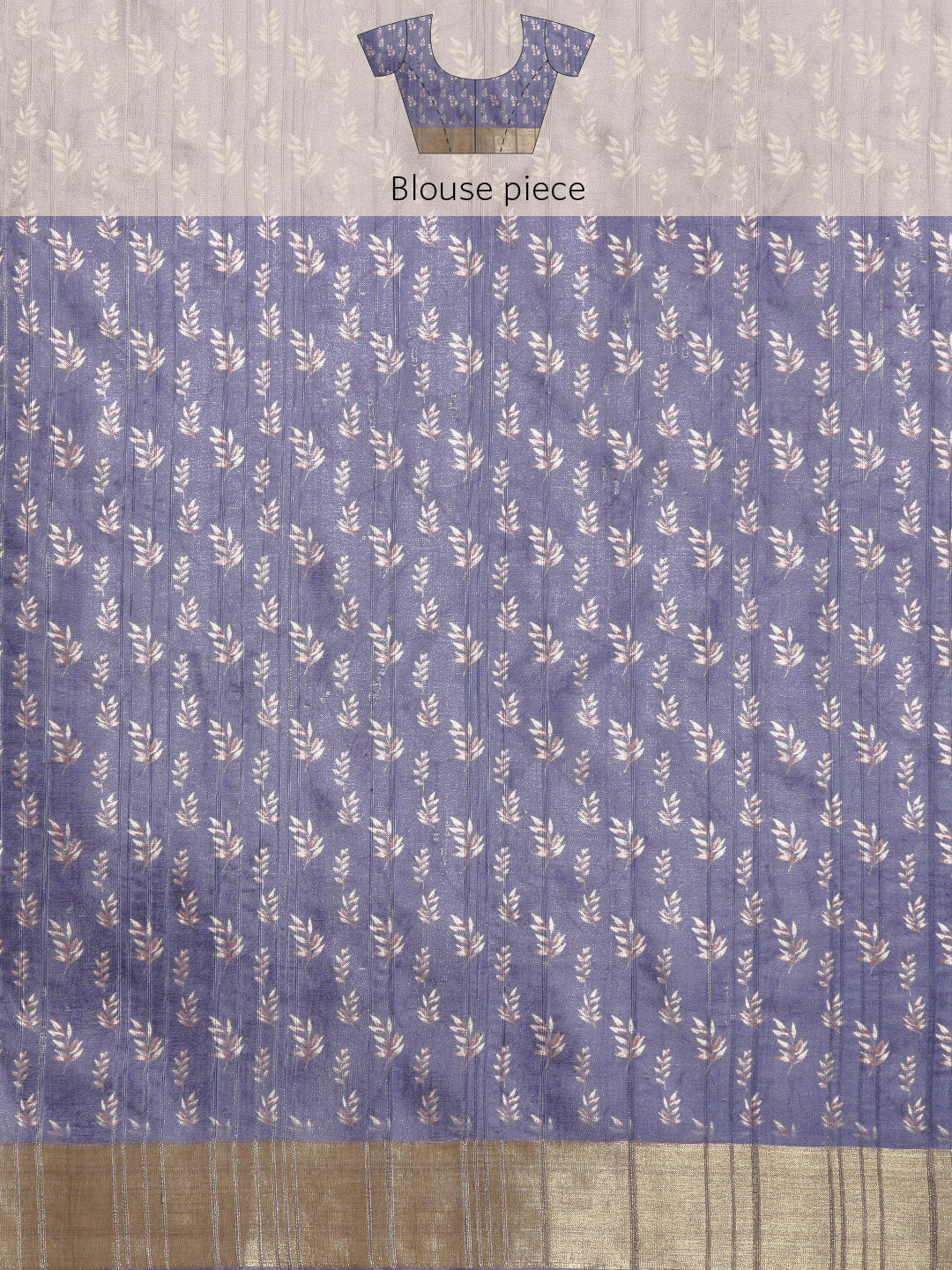 Soft Silk Floral Printed Zari Woven Border Saree