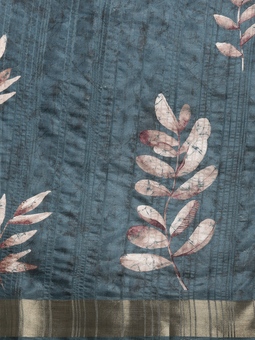 Soft Silk Floral Printed Zari Woven Border Saree