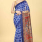Kalamkari Digital Printed Indigo Saree