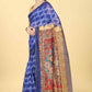 Kalamkari Digital Printed Indigo Saree