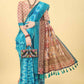 Kalamkari Digital Printed Indigo Saree