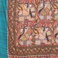 Kalamkari Digital Printed Indigo Saree