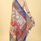 Kalamkari Digital Printed Indigo Saree