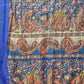 Kalamkari Digital Printed Indigo Saree