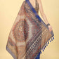 Kalamkari Digital Printed Indigo Saree