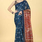 Kalamkari Digital Printed Indigo Saree