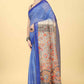Kalamkari Digital Printed Indigo Saree