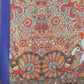 Kalamkari Digital Printed Indigo Saree
