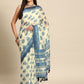 Kalamkari Digital Printed Indigo Saree
