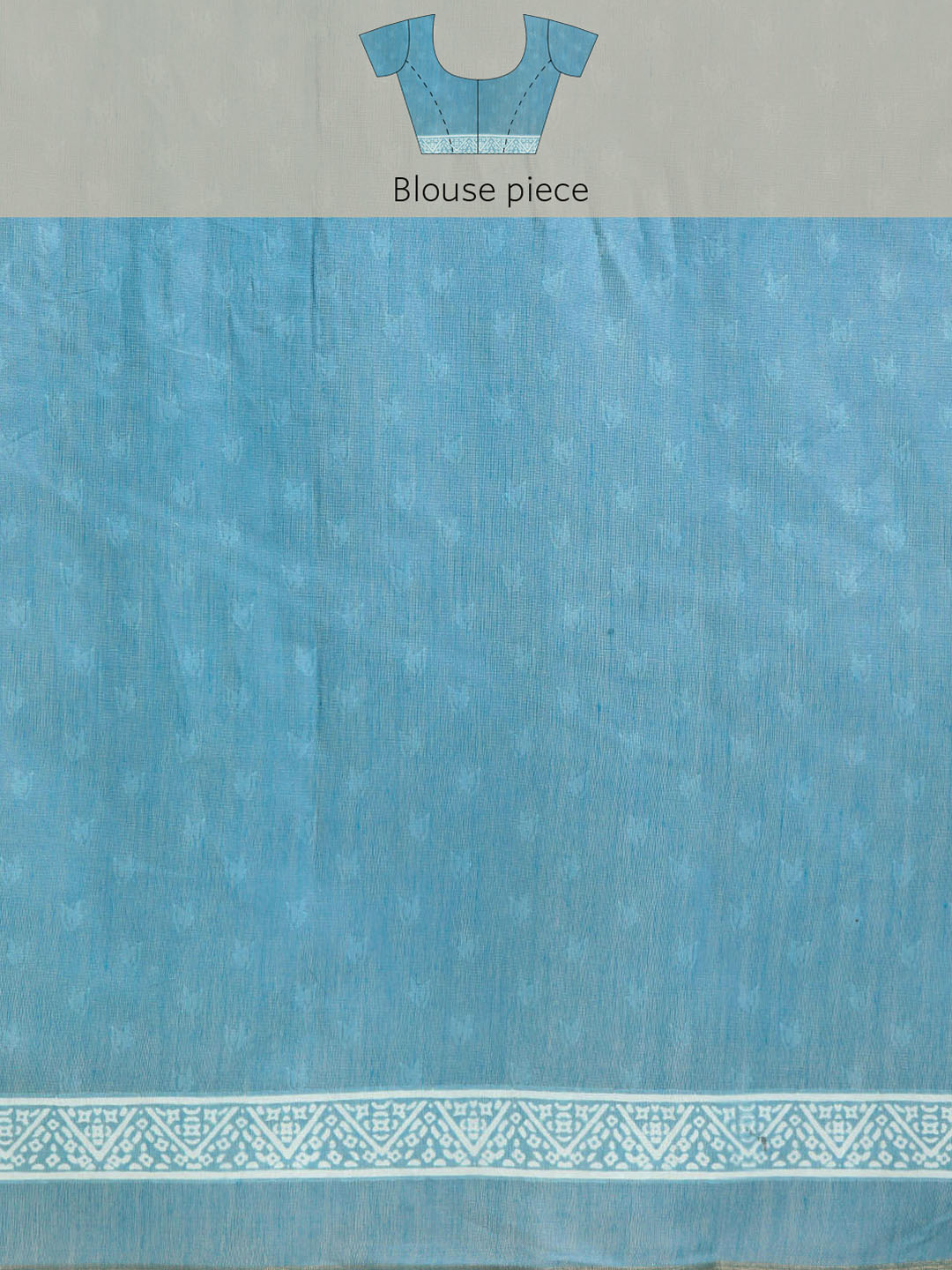 Kalamkari Digital Printed Indigo Saree