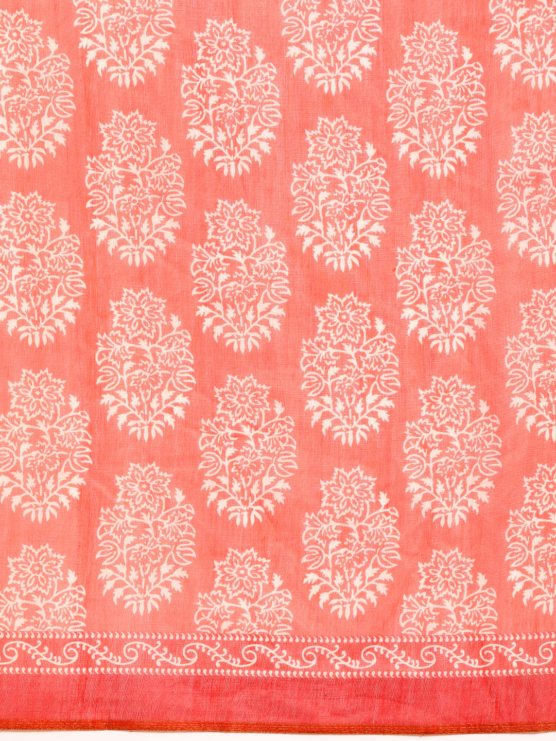 Kalamkari Digital Printed Indigo Saree