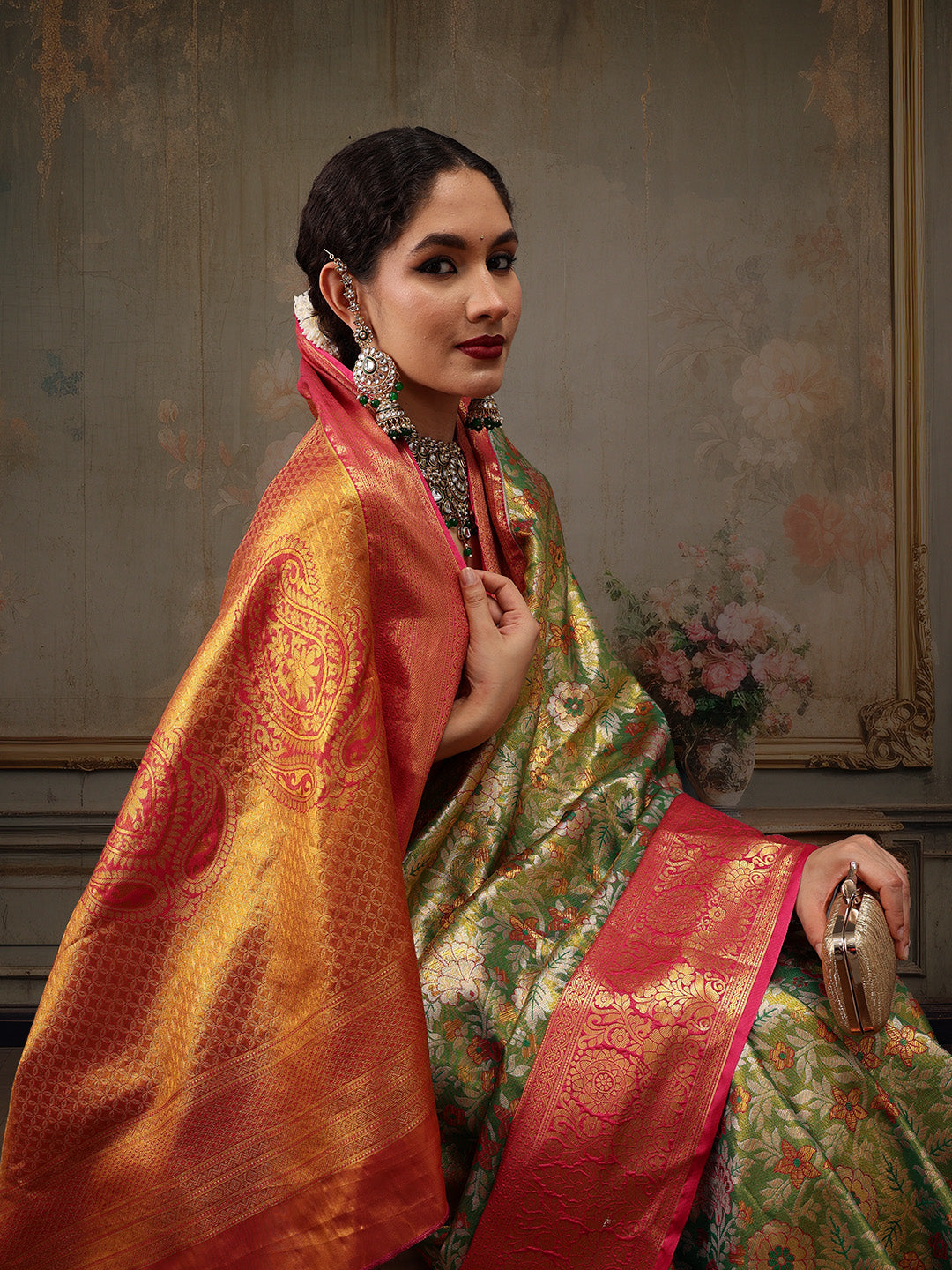 Heavy Pure Silk Woven Banarasi Saree