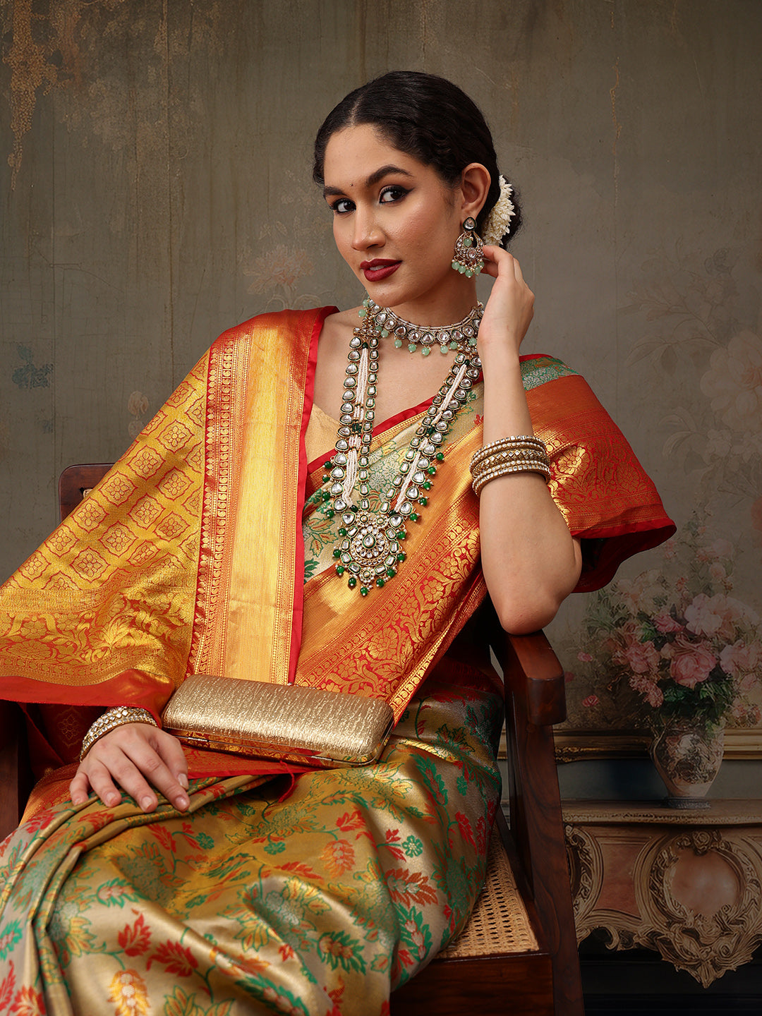 Heavy Pure Silk Woven Banarasi Saree