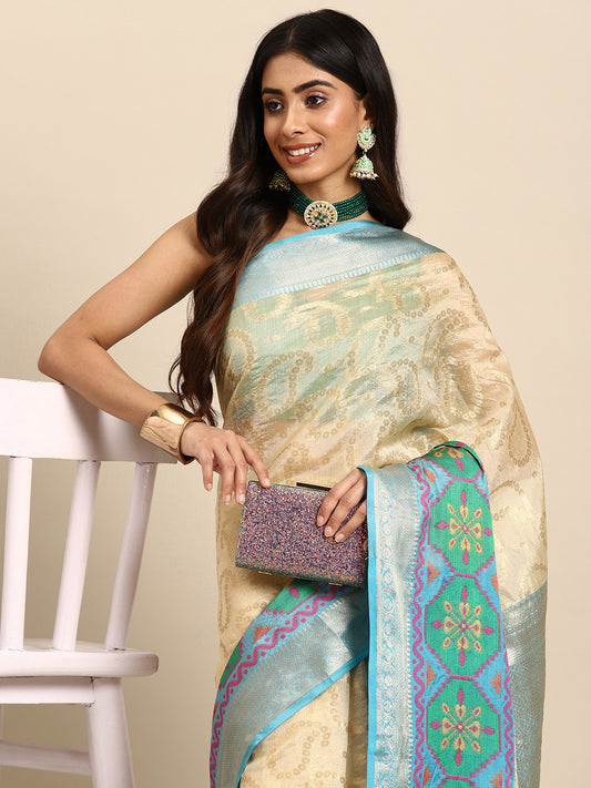 Women's Heavy Zari Silk Bollywood Style saree