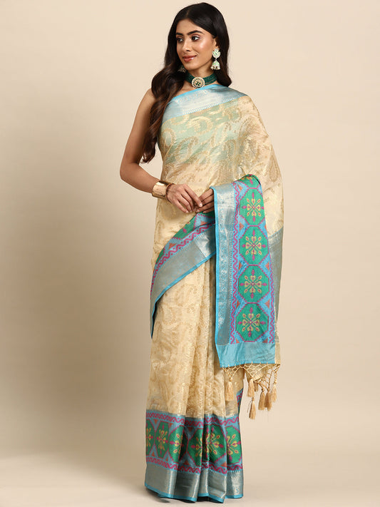 Women's Heavy Zari Silk Bollywood Style saree