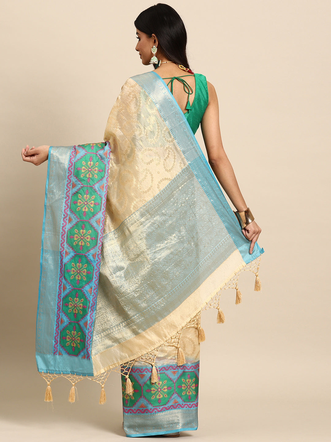 Women's Heavy Zari Silk Bollywood Style saree