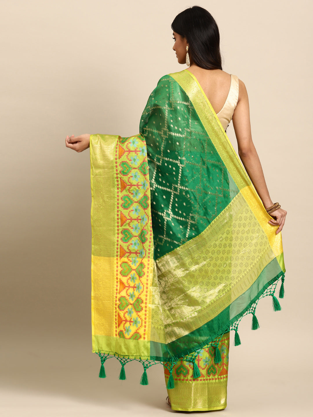 Women's Heavy Zari Silk Bollywood Style saree