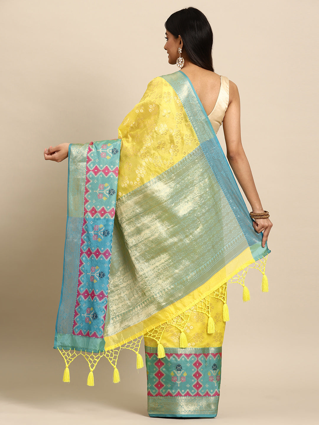 Women's Heavy Zari Silk Bollywood Style saree