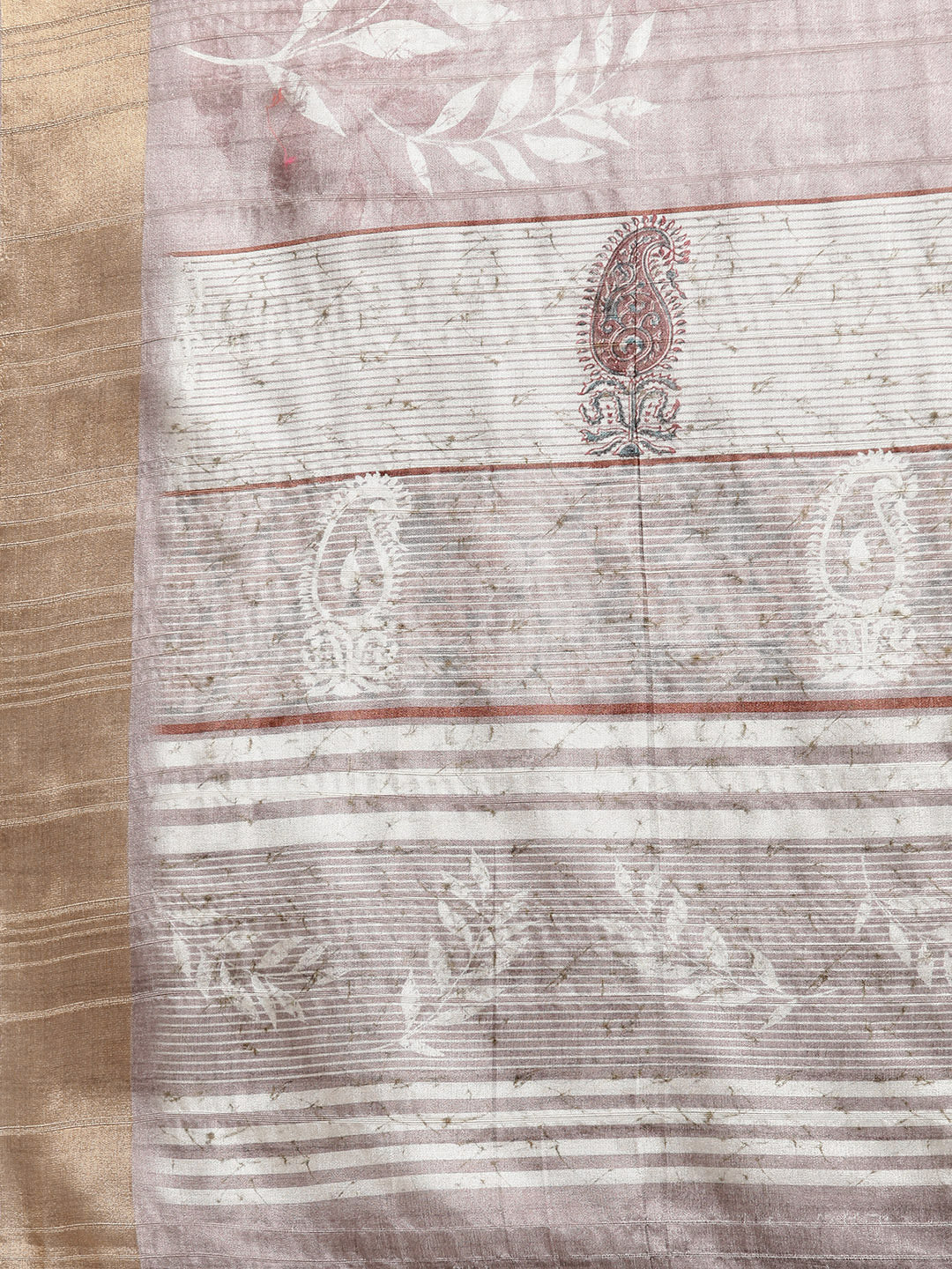Soft Silk Floral Printed Zari Woven Border Saree