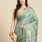 Soft Silk Floral Printed Zari Woven Border Saree