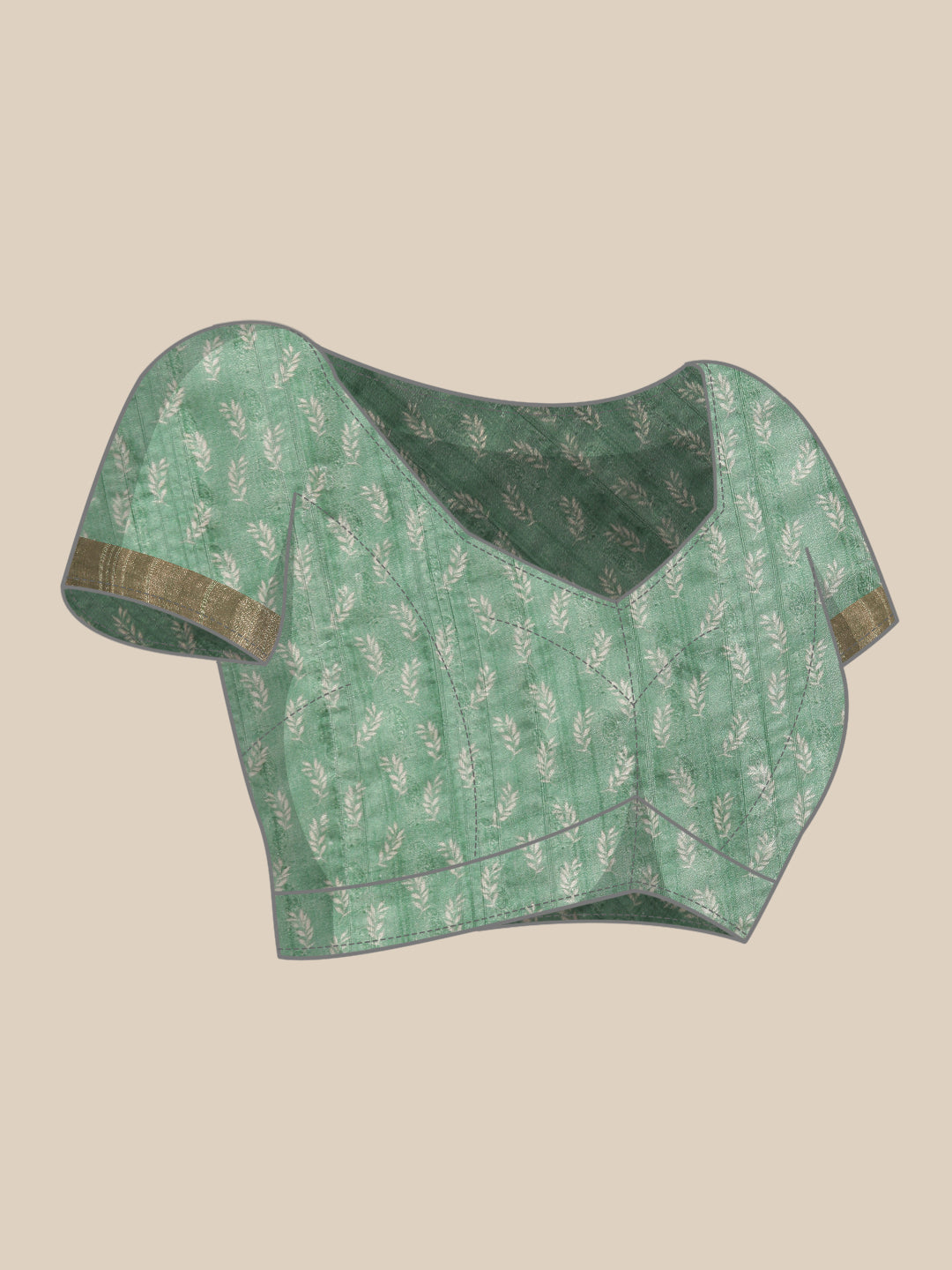 Soft Silk Floral Printed Zari Woven Border Saree