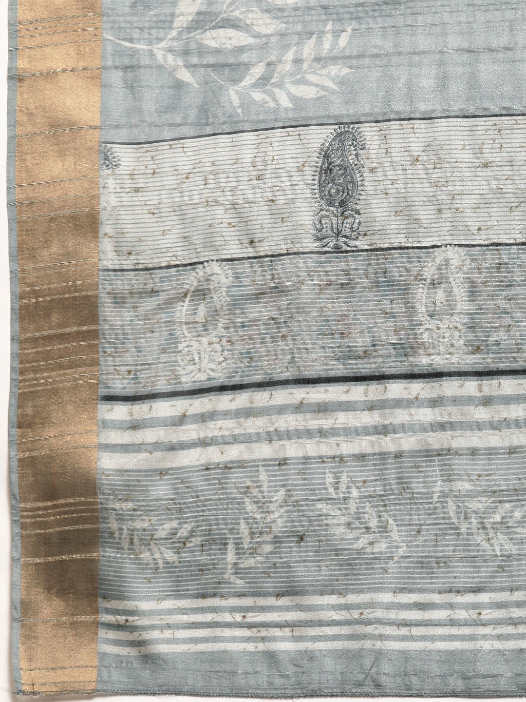 Soft Silk Floral Printed Zari Woven Border Saree