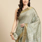 Soft Silk Floral Printed Zari Woven Border Saree