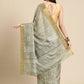 Soft Silk Floral Printed Zari Woven Border Saree