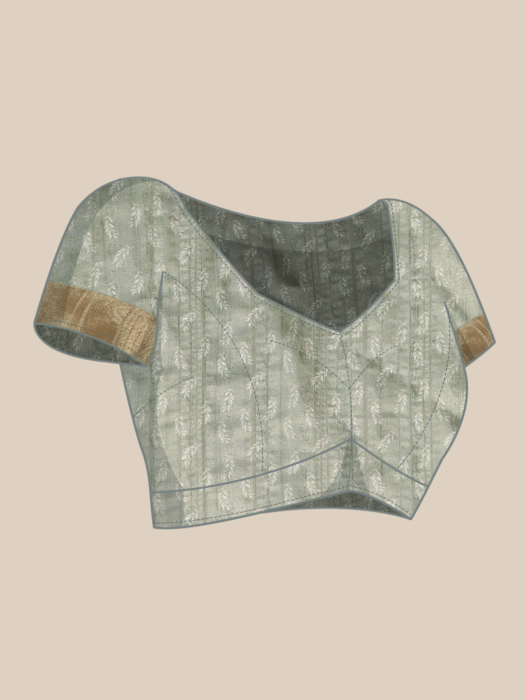 Soft Silk Floral Printed Zari Woven Border Saree