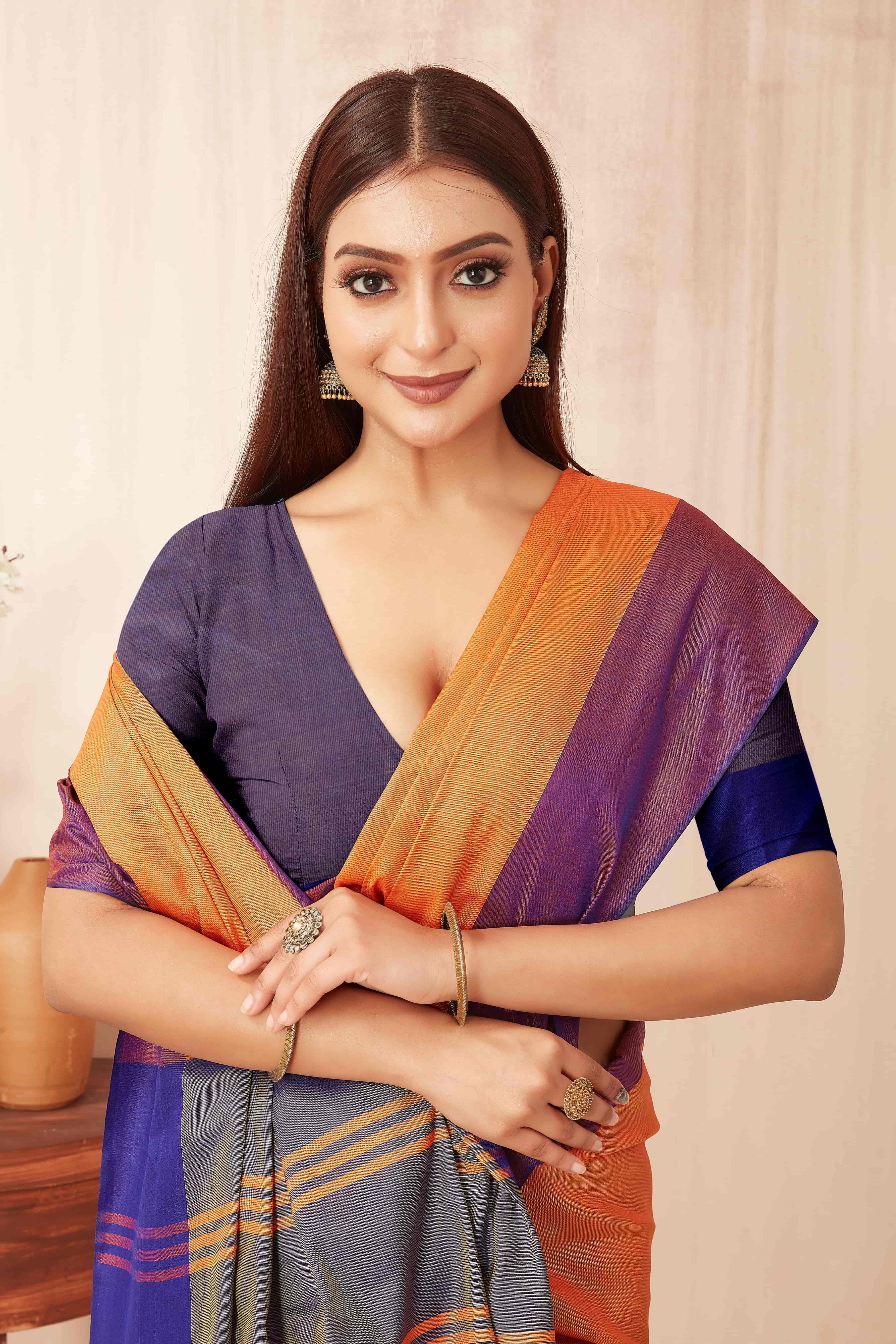 Solid Zari Banarasi Saree With Tassels