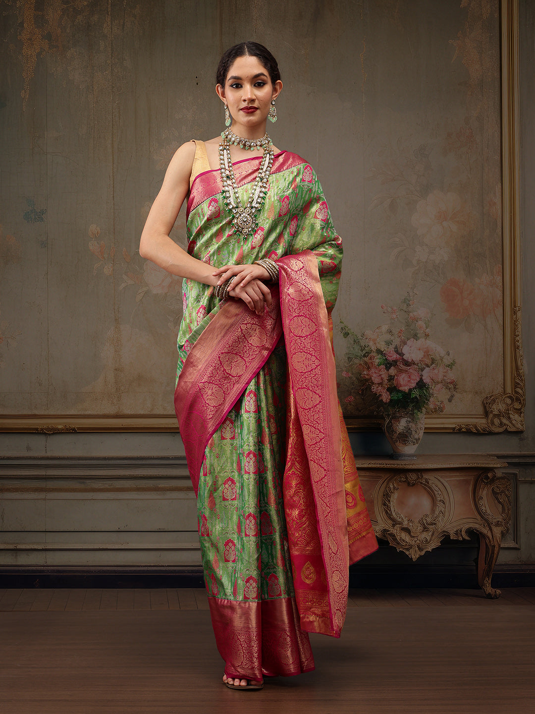 Heavy Pure Silk Woven Banarasi Saree