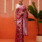 Cotton Jamdani Saree With Zari Border