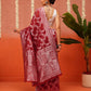 Cotton Jamdani Saree With Zari Border