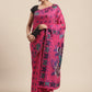 Women's Pure Cotton Jamdani Woven Saree With Unstitched Blouse Piece