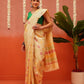 Cotton Jamdani Saree With Zari Border