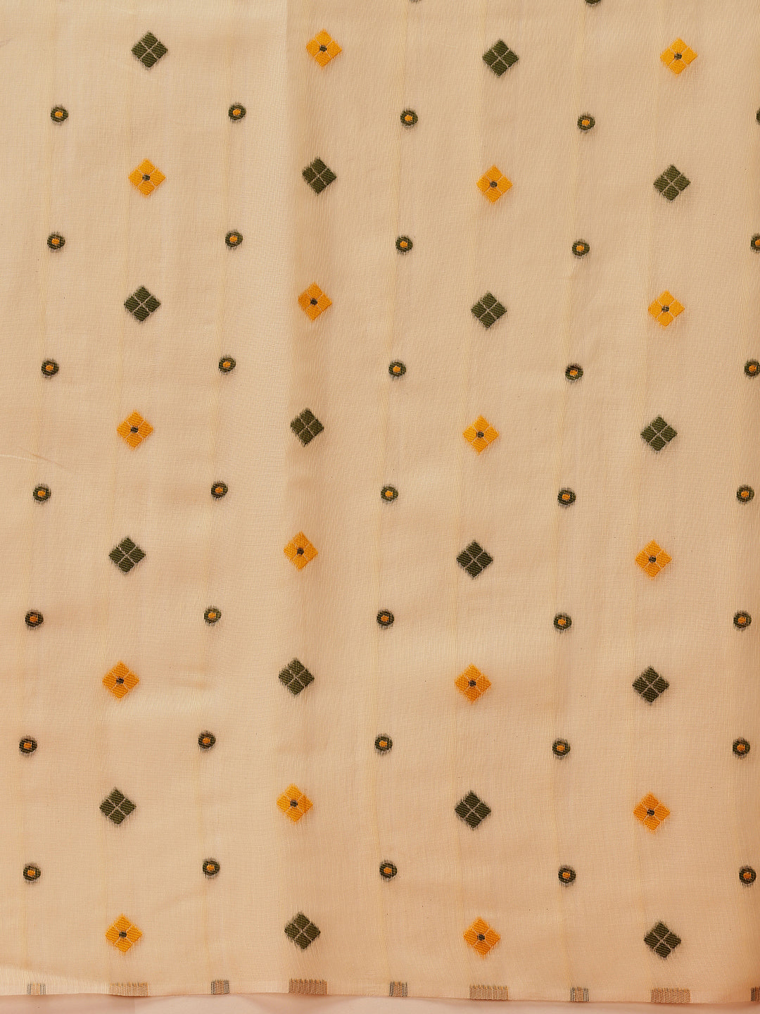 Geomatric Work Cotton Jamdani Saree