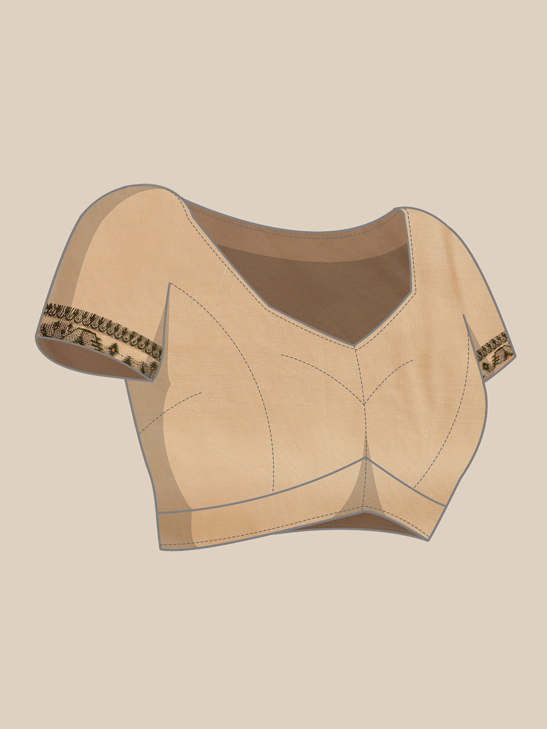 Geomatric Work Cotton Jamdani Saree