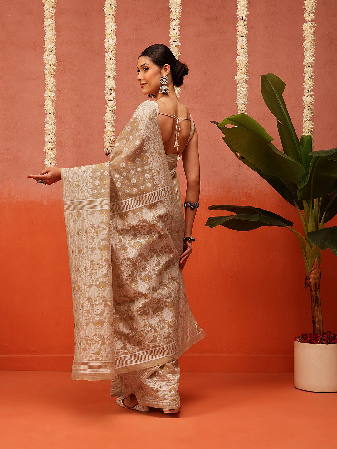 Dhakai Cotton Jamdani Saree